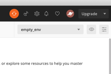 Postman new environment